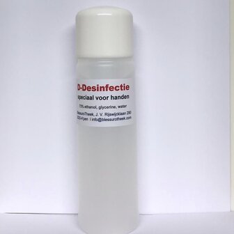 D-Desinfectie ontsmetting alcohol 73% - 250ml