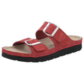Berkemann Slipper Verica Rood Nubuck