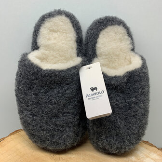 Alwero Sloffen Basic Slipper - antraciet