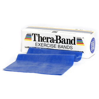 Theraband oefenband blauw - 5 meter