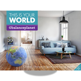 Balance Planet - Zitbal Wereldbol 