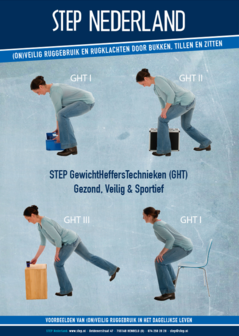 STEP Brochure: voorbeelden (on)veilig ruggebruik bij rugklachten door bukken, tillen en zitten