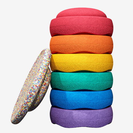 Stapelstein Classic Rainbow│ 6 + 1 confetti board