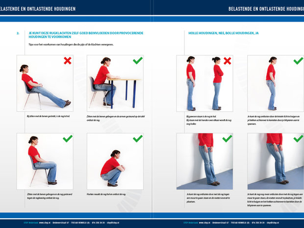 STEP Brochure: SDA - Rugklachten door lopen, staan en liggen