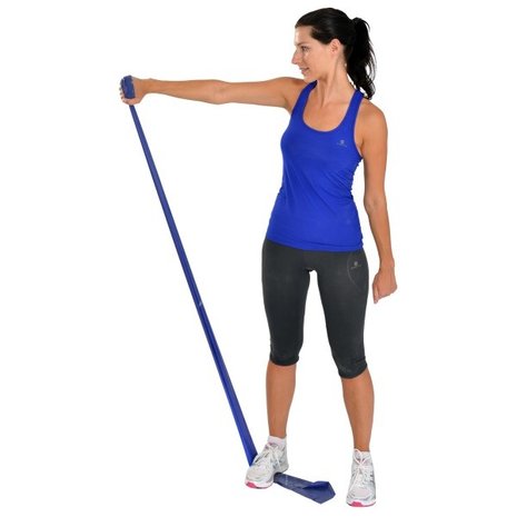 Theraband oefenband blauw - 5 meter